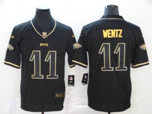 Black Retro gold letters Jersey 019 Men