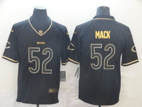 Black Retro gold letters Jersey 031 Men