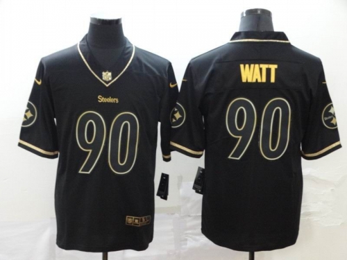 Black Retro gold letters Jersey 006 Men