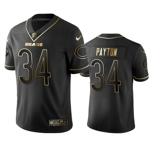 Black Retro gold letters Jersey 038 Men