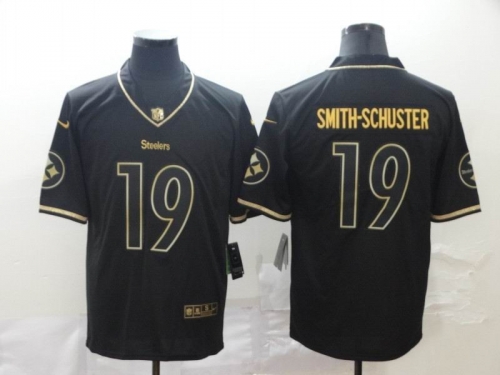 Black Retro gold letters Jersey 007 Men