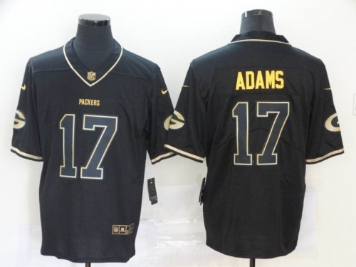 Black Retro gold letters Jersey 011 Men