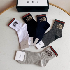 G.u.c.c.i. x T.h.e. N.o.r.t.h.f.a.c.e Socks 068