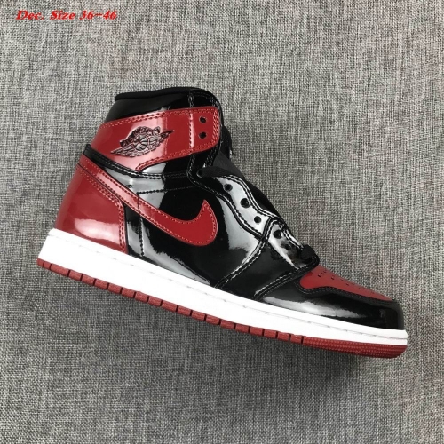 Air Jordan 1 High Bred Patent AAA 392 Men