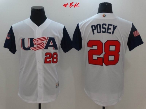 MLB The World Cup Jerseys 011 Men