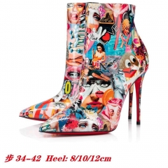 C..L.. Leather Women Boots 1016