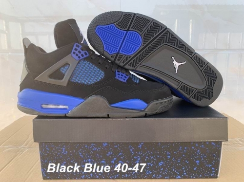Air Jordan 4 Black Blue 241 Men
