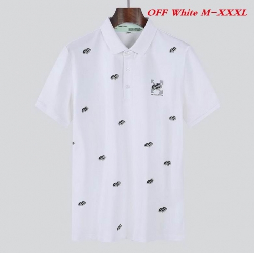 O.f.f. W.h.i.t.e. Lapel T-shirt 1008 Men