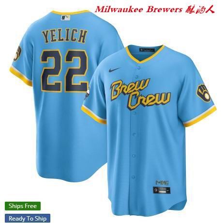 MLB Milwaukee Brewers 022 Men