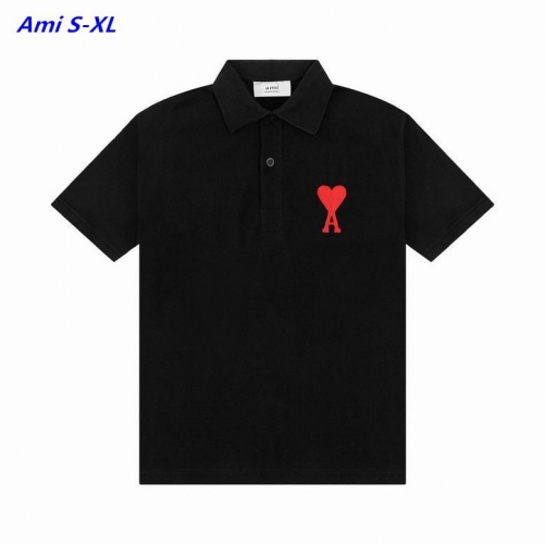 A.m.i. Lapel T-shirt 1005