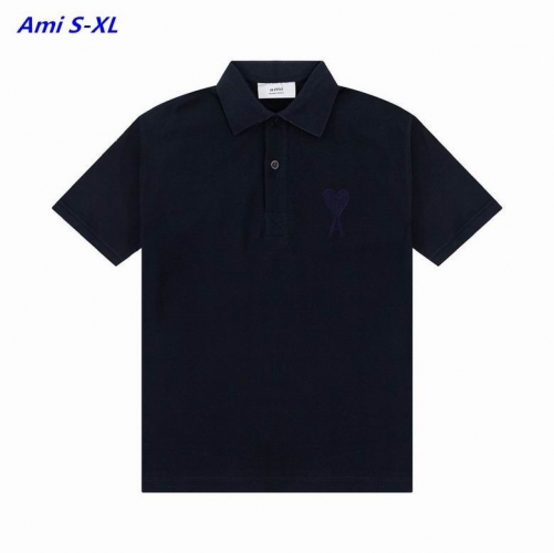 A.m.i. Lapel T-shirt 1006