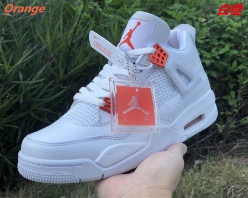 Air Jordan 4 AAA 254 Men Orange Metallic