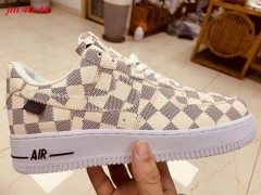 LV x Nike Air Force 1 Shoes 016 Men