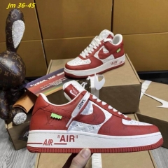 LV x Nike Air Force 1 Shoes 025 Men/Women