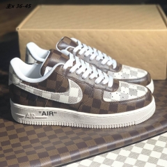 LV x Nike Air Force 1 Shoes 014 Men/Women