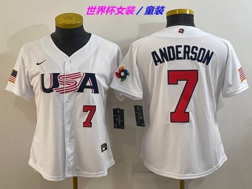 MLB The World Cup Jersey 1124 Youth/Boy/Women