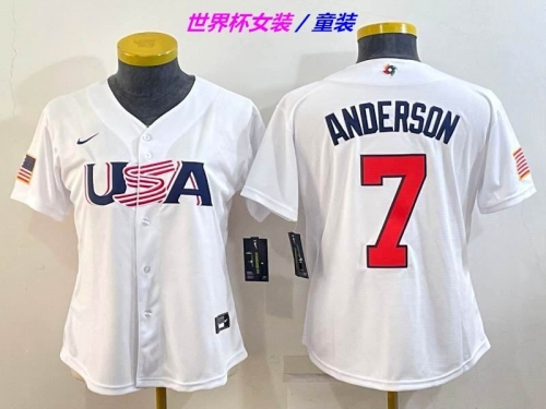 MLB The World Cup Jersey 1119 Youth/Boy/Women