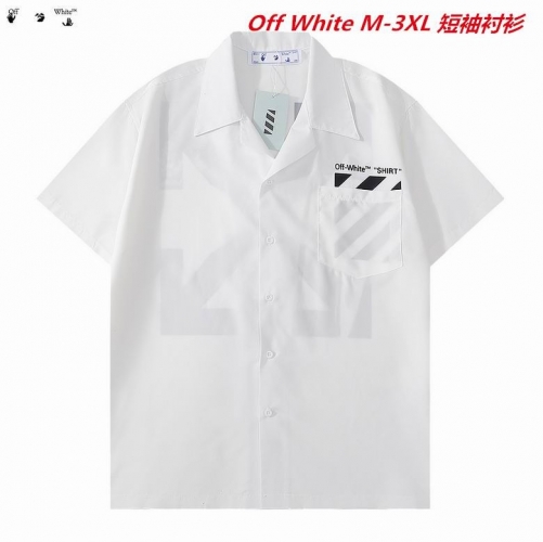 O.f.f. W.h.i.t.e. Short Shirt 1027 Men