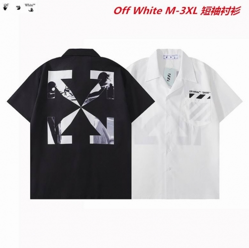 O.f.f. W.h.i.t.e. Short Shirt 1028 Men