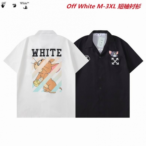 O.f.f. W.h.i.t.e. Short Shirt 1046 Men