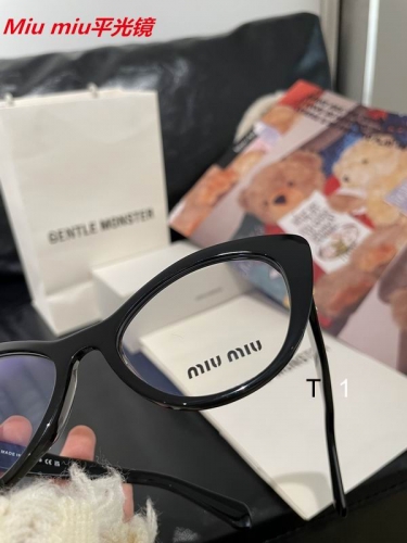 M.i.u. m.i.u. Plain Glasses AAAA 4096