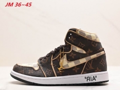LV x Air Jordan 1 Shoes 123 Men/Women