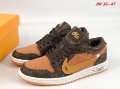 LV x Air Jordan 1 Shoes 122 Men/Women