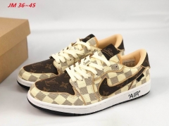 LV x Air Jordan 1 Shoes 121 Men/Women