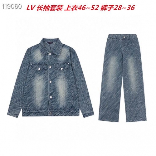 L...V... Two Pieces Long Suit 2041 Men