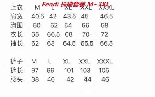 F.e.n.d.i. Two Pieces Long Suit 2401 Men