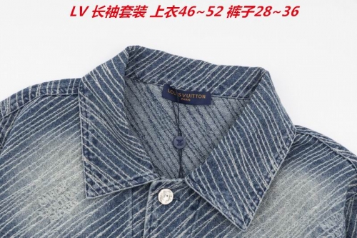 L...V... Two Pieces Long Suit 2029 Men