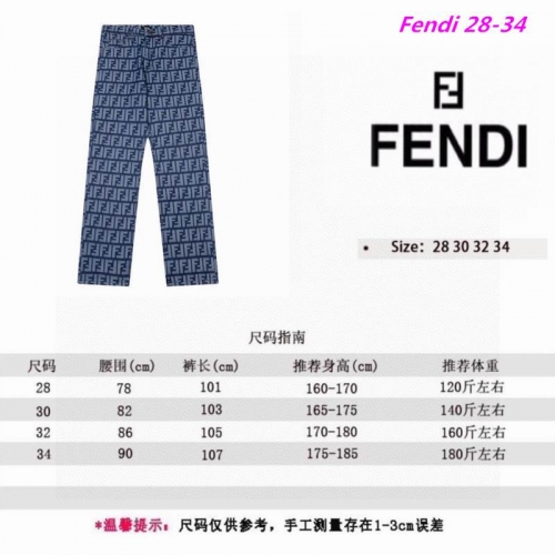 F.e.n.d.i. Long Jeans 1183 Men