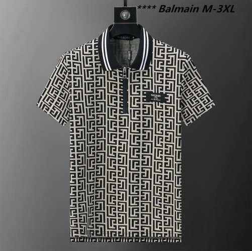 B.a.l.m.a.i.n. Lapel T-shirt 3008 Men