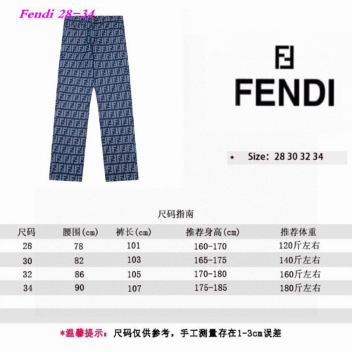 F.e.n.d.i. Long Jeans 1296 Men