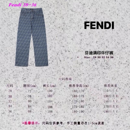 F.e.n.d.i. Long Jeans 1321 Men