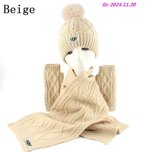 U...G...G... Beanies Scarf Set 1004 Men