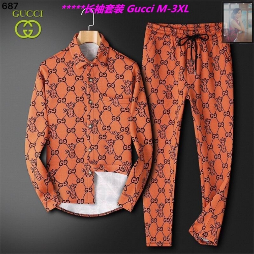 G.u.c.c.i. ZZ Two Pieces Long Suit 6334 Men