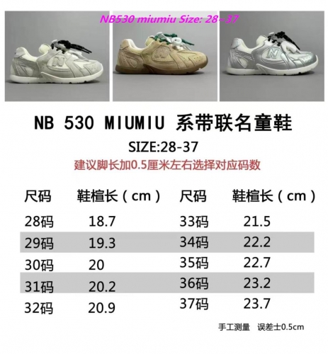 New Balance 530 Kids Shoes 1019 Child