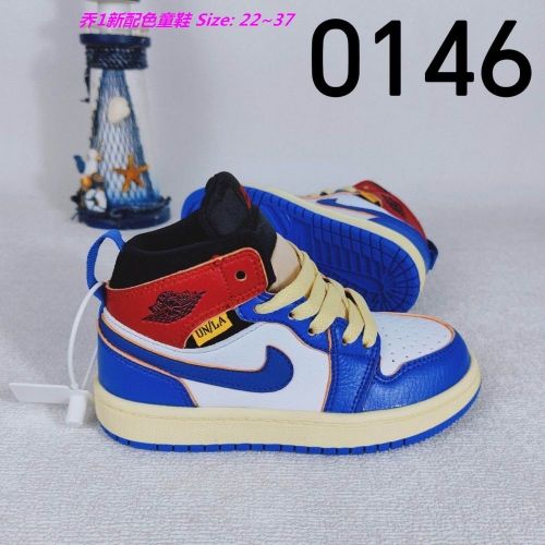 Air Jordan 1 Kids Shoes 1129 Child