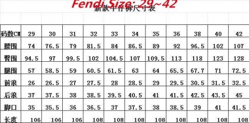 F.e.n.d.i. Long Jeans 3348 Men