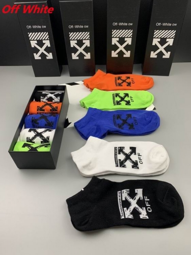 O.f.f.-W.h.i.t.e. Socks 1118 Men/Women