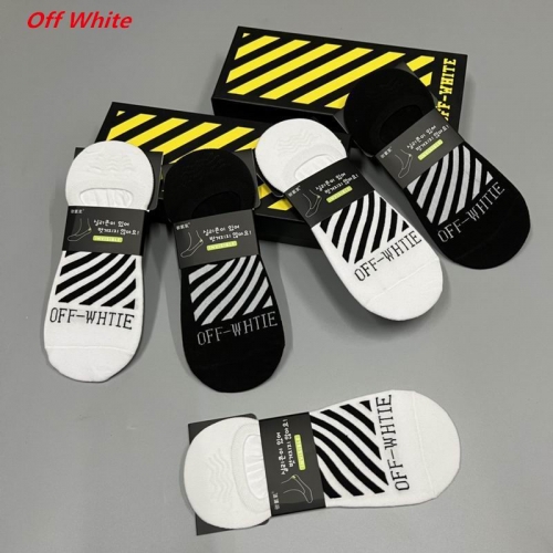 O.f.f.-W.h.i.t.e. Socks 1076 Men/Women