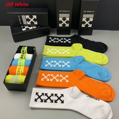 O.f.f.-W.h.i.t.e. Socks 1060 Men/Women