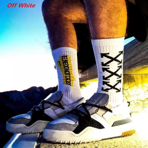 O.f.f.-W.h.i.t.e. Socks 1061 Men/Women