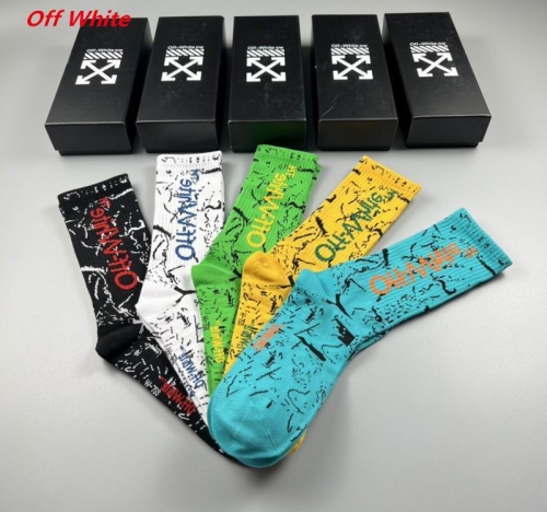 O.f.f.-W.h.i.t.e. Socks 1078 Men/Women