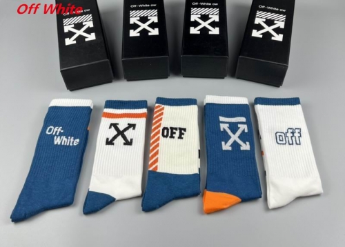 O.f.f.-W.h.i.t.e. Socks 1066 Men/Women