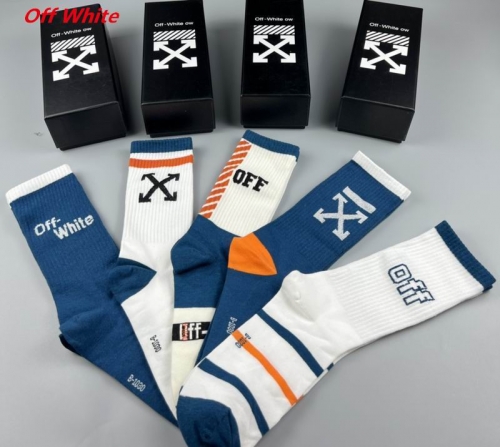 O.f.f.-W.h.i.t.e. Socks 1063 Men/Women