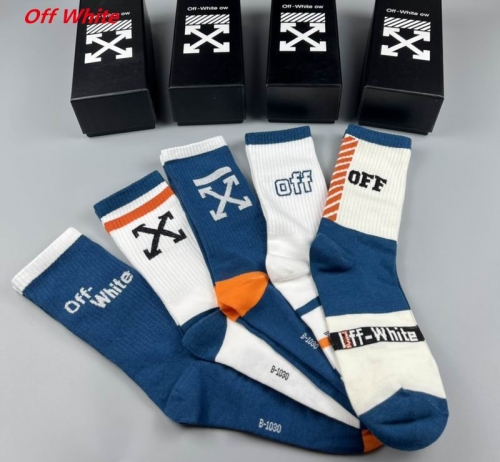 O.f.f.-W.h.i.t.e. Socks 1069 Men/Women