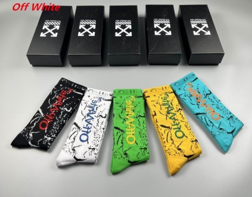 O.f.f.-W.h.i.t.e. Socks 1079 Men/Women
