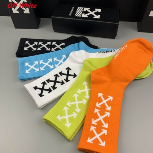 O.f.f.-W.h.i.t.e. Socks 1058 Men/Women